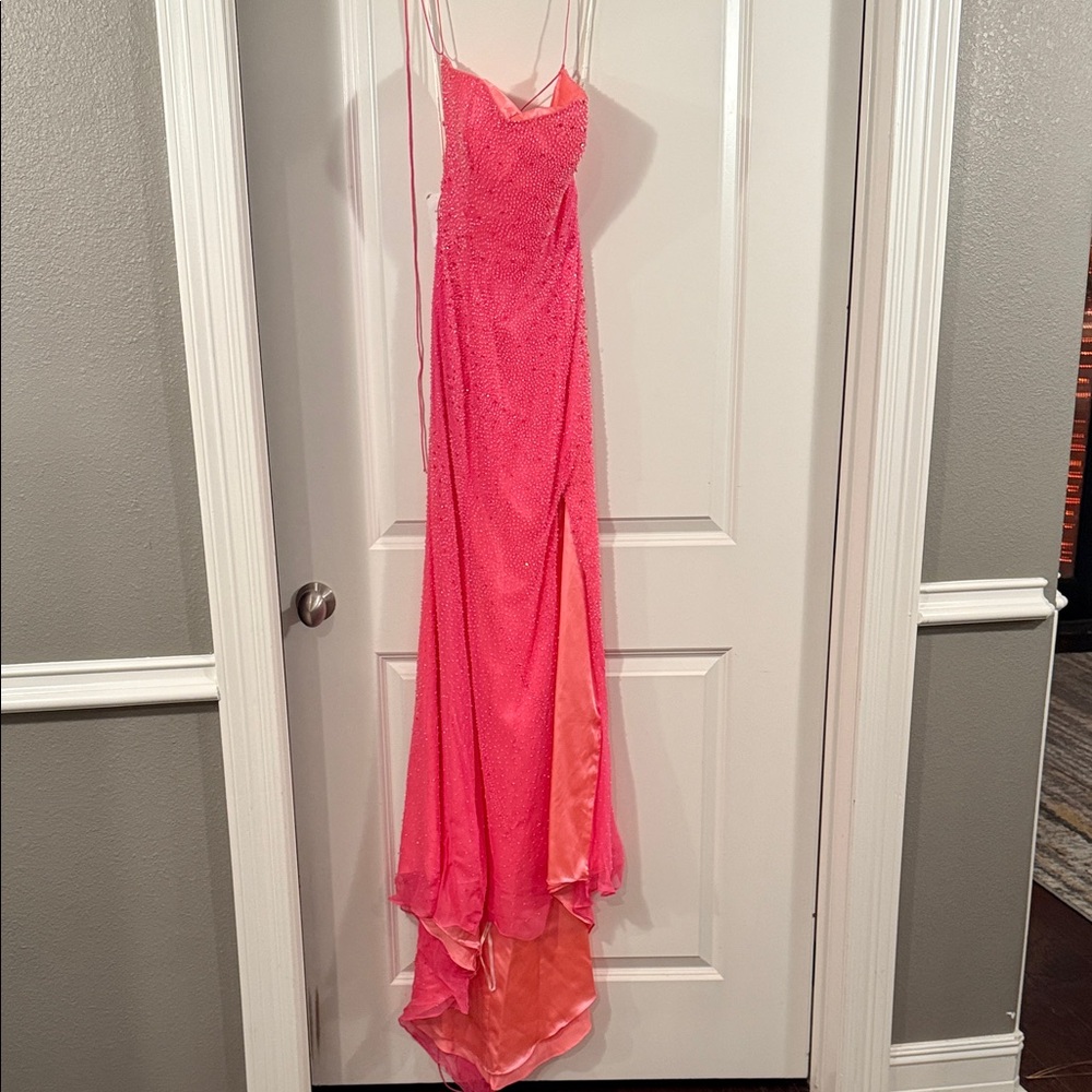 Elegant Pink Prom Dress